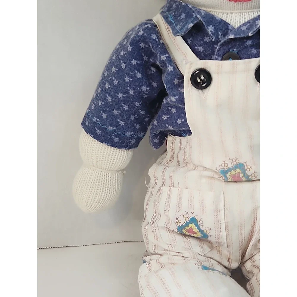 Vtg 80s  Handmade Sock Doll Boy 19.5